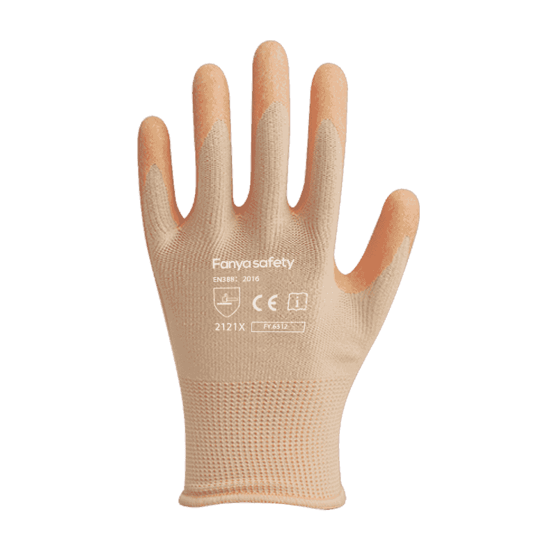 Poliestere 13G con rivestimento in lattice espanso antiscivolo