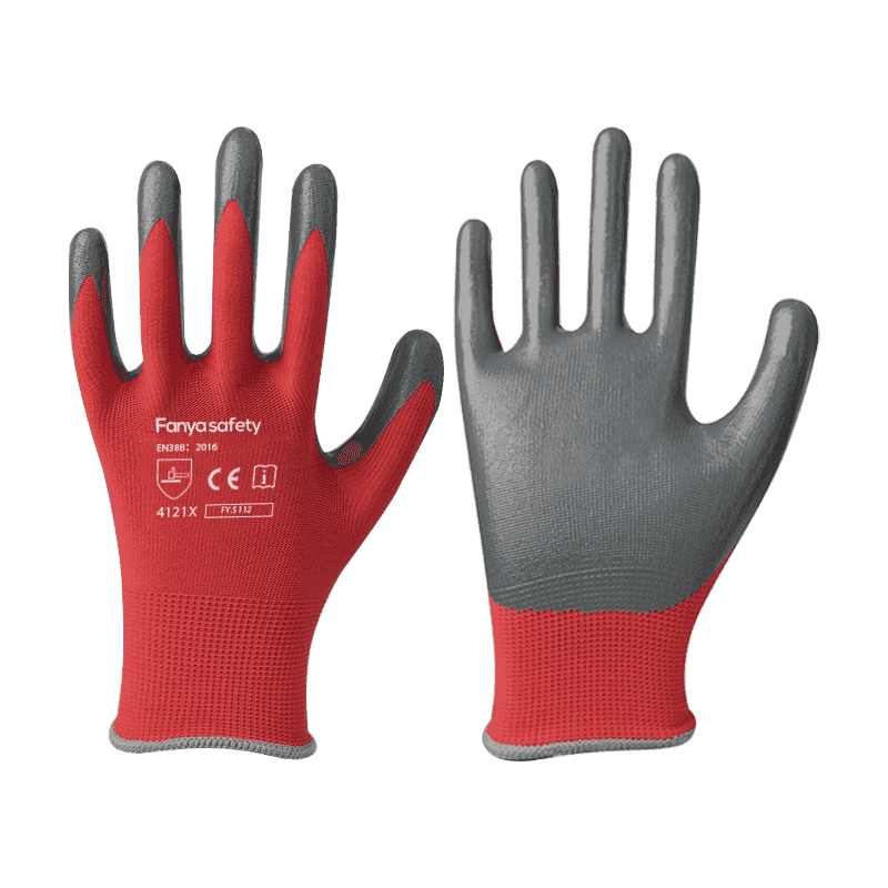 Fodera in poliestere 13G con rivestimento in nitrile