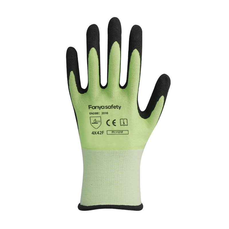 Fodera in HPPE/fibra di vetro 15G con rivestimento in nitrile espanso