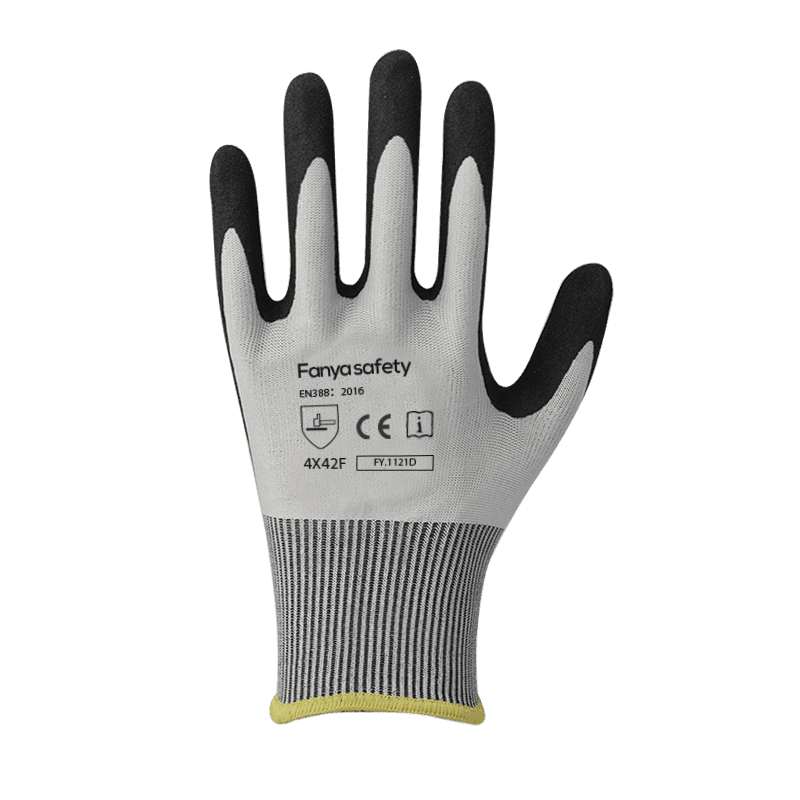 Fodera in fibra di filo di tungsteno/HPPE 18G con rivestimento in nitrile espanso