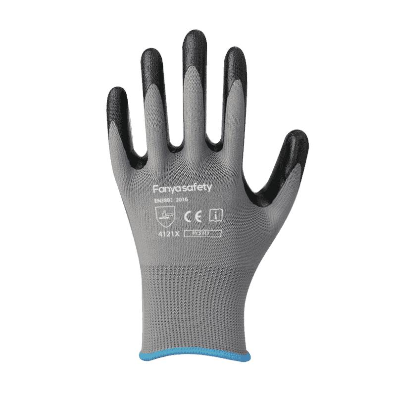Fodera in poliestere 13G con rivestimento in nitrile