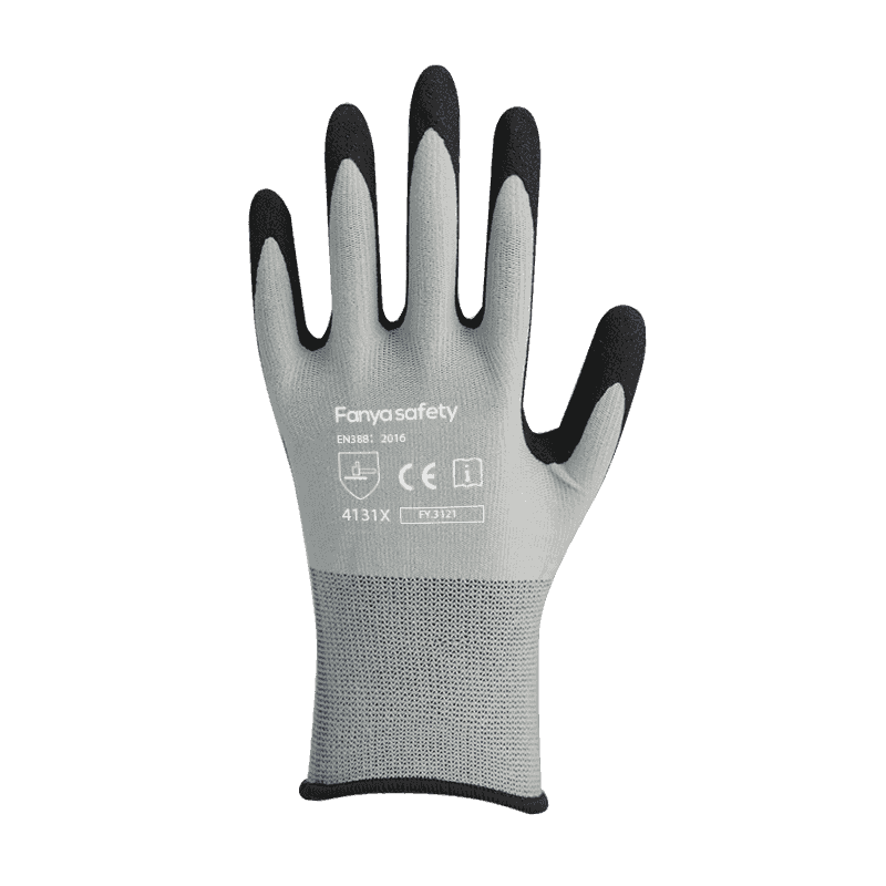 Fodera in nylon/spandex 15G con rivestimento in nitrile sabbioso