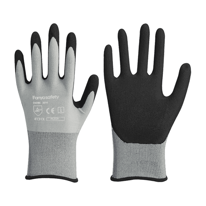Fodera in nylon/spandex 15G con rivestimento in nitrile sabbioso