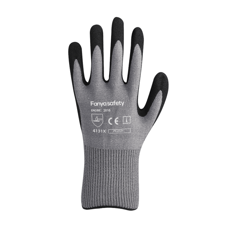 Fodera in nylon/spandex 15G con rivestimento in nitrile sabbioso