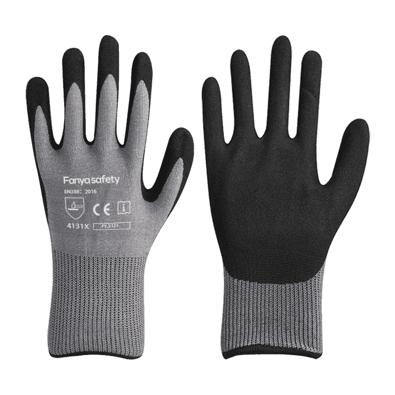 Fodera in nylon/spandex 15G con rivestimento in nitrile sabbioso