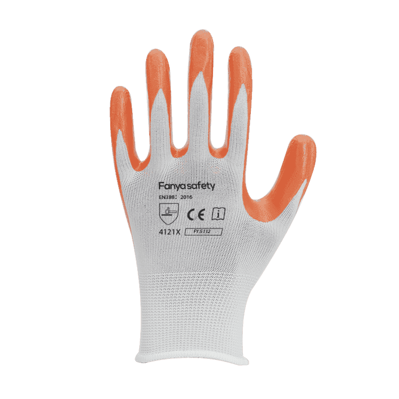 Fodera in poliestere 13G con rivestimento in nitrile