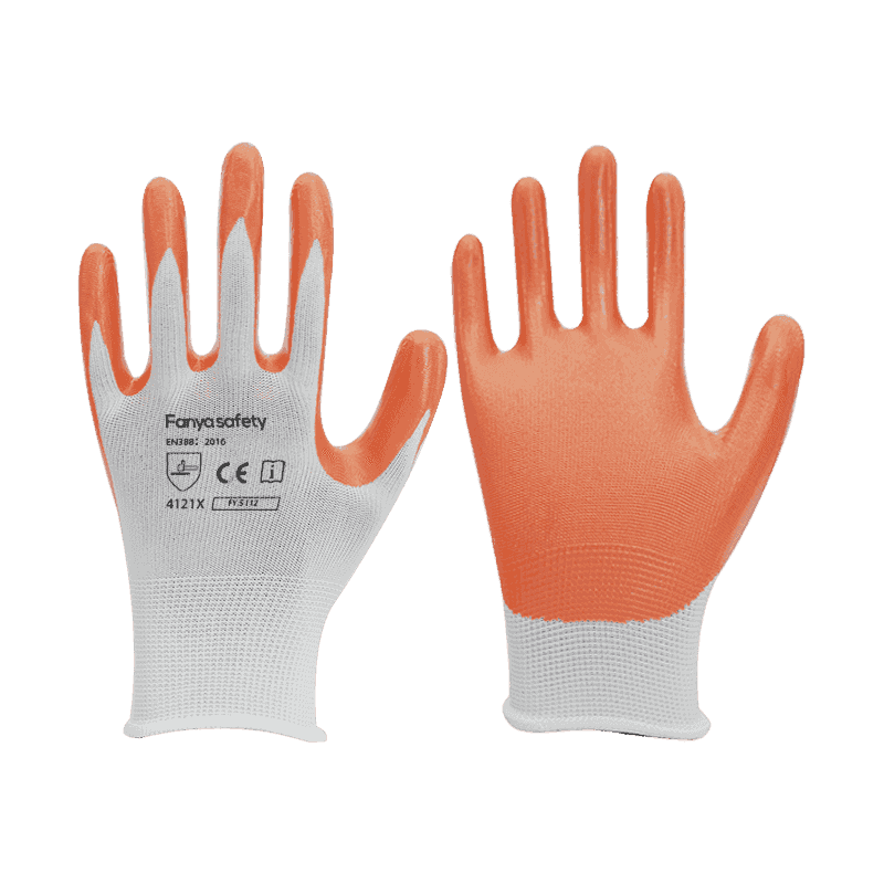 Fodera in poliestere 13G con rivestimento in nitrile