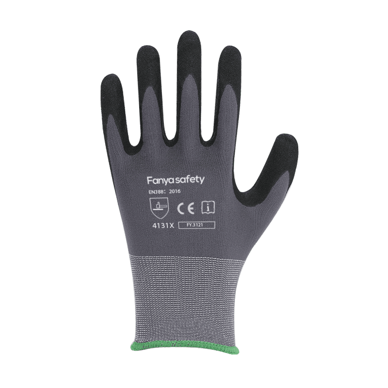 Fodera in nylon/spandex 15G con rivestimento in nitrile sabbioso