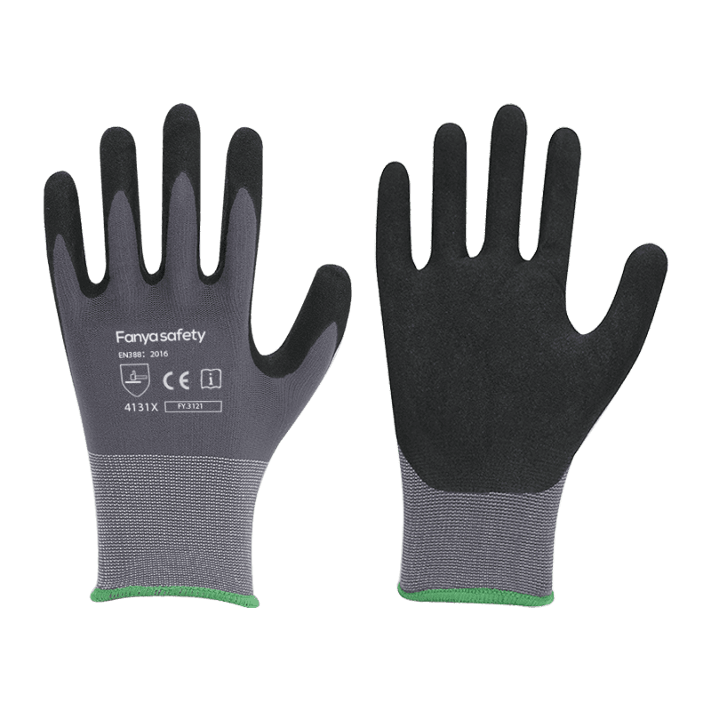 Fodera in nylon/spandex 15G con rivestimento in nitrile sabbioso