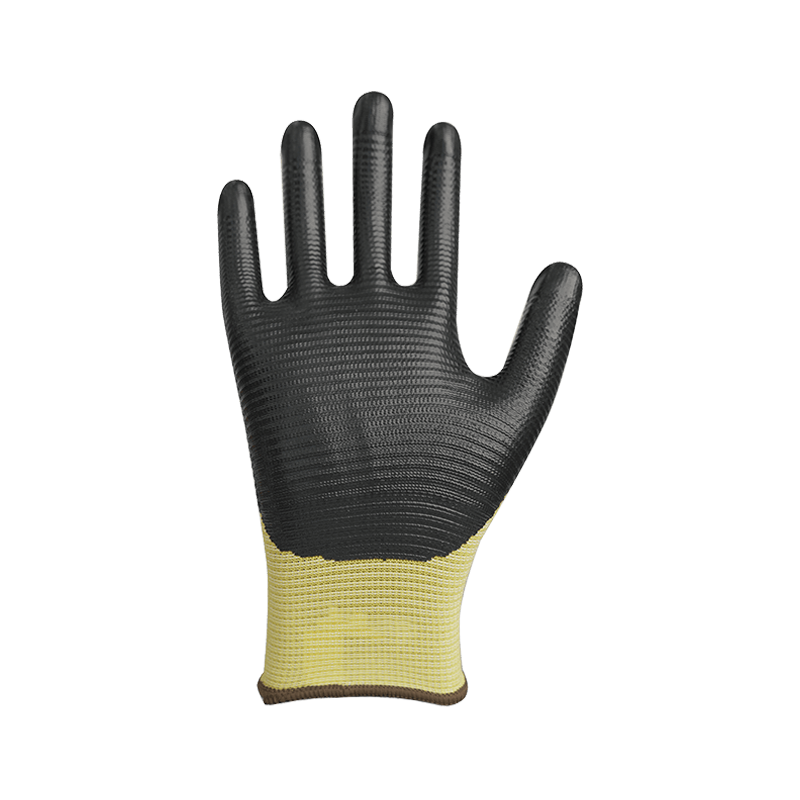 Fodera a coste in poliestere 13G con rivestimento in nitrile Fodera a coste in poliestere 13G con rivestimento in nitrile