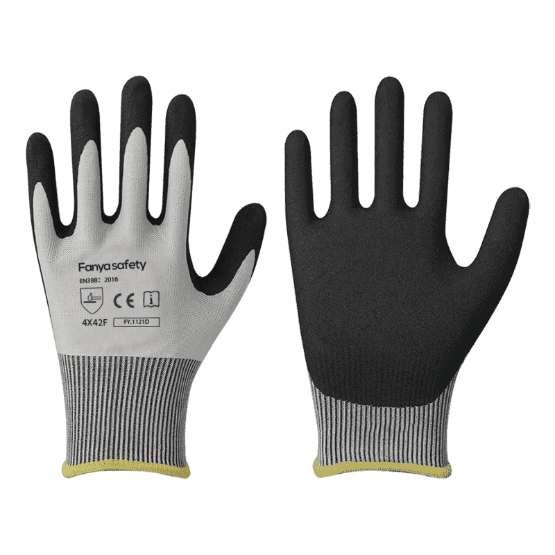 Fodera in fibra di filo di tungsteno/HPPE 18G con rivestimento in nitrile espanso